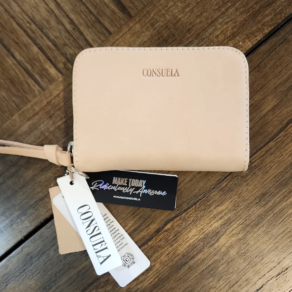 Consuela Cream Wristlet - Picture 1 of 5